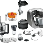 Bosch MUM59M55, 3,9 l, Schwarz, Edelstahl, 0,5 l, LED, Edelstahl, Kunststoff