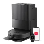 Roborock QV 35S Staubsauger Roboter, 10.000Pa Saugroboter (Upgrade von Qrevo Plus), Anti-Tangle-Bürsten, Anhebbare Schleudermopps (Schwarz)