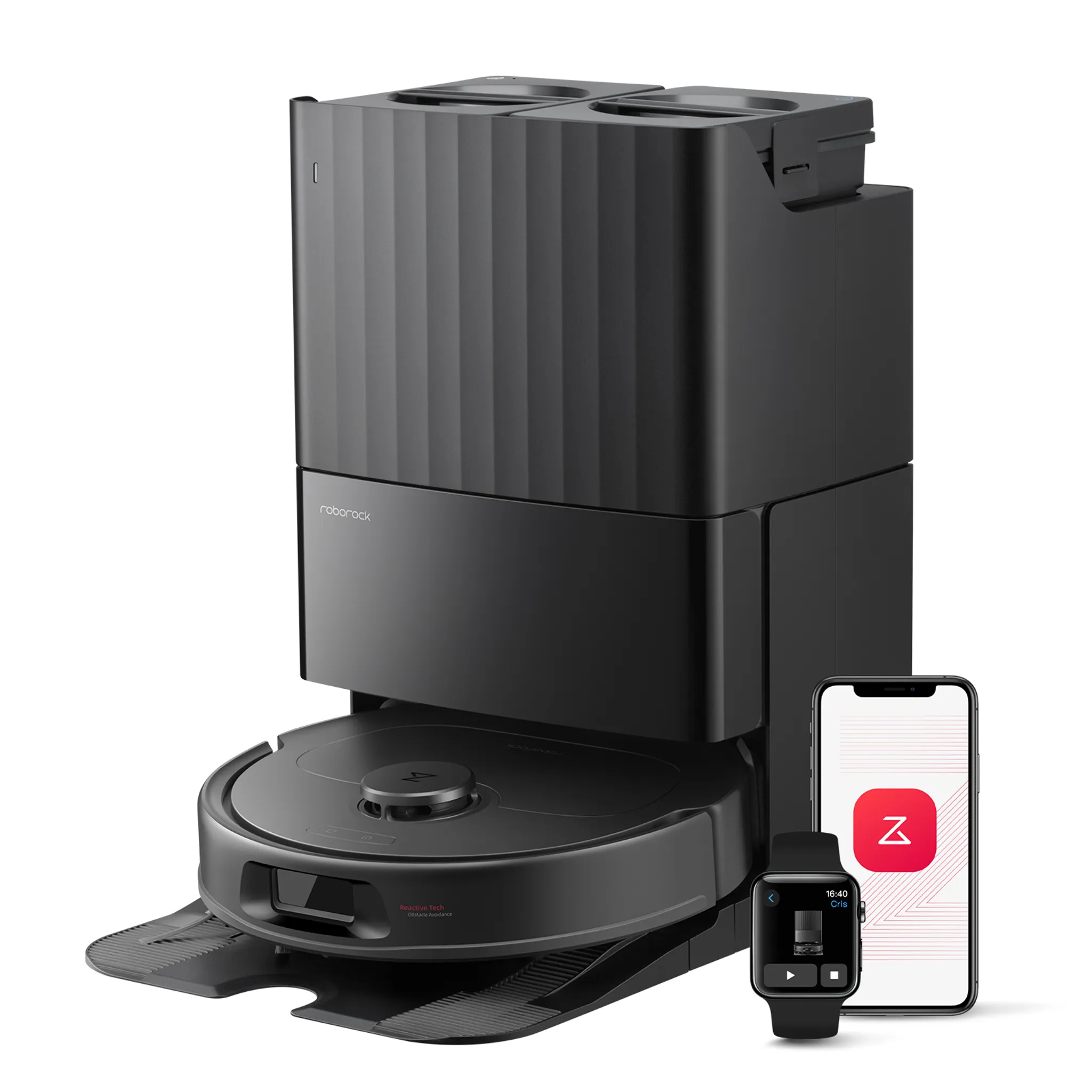 4b7d67c03aa9cad6a1621932d801aefa.webp Roborock QV 35S Staubsauger Roboter, 10.000Pa Saugroboter (Upgrade von Qrevo Plus), Anti-Tangle-Bürsten, Anhebbare Schleudermopps (Schwarz) – Bild 1