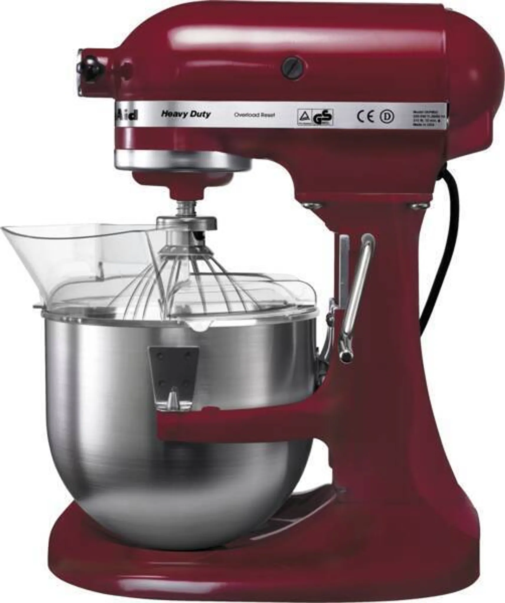 8215af3dbe596b488ffc6cff8b535cab.webp KitchenAid 5KPM5EER Heavy Duty Küchenmaschine 315W 4,8L empire rot – Bild 1
