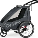 QERIDOO QUPA 1 Einsitzer Fahrradanhänger Grau