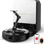 Roborock Saros Z70 Staubsauger Roboter, OmniGrip Arm, 22.000 Pa Saugroboter, 7.98 cm Ultra Slim, FlexiArm Riser, Heißwasser Mopp Waschen & Trocknen
