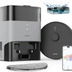 T20+ Staubsauger Roboter 3-in-1 , Saugroboter mit Wischfunktion Saugroboter 2600Pa mit Automatischer Absaugstation & elektrische Kontrollwassertank