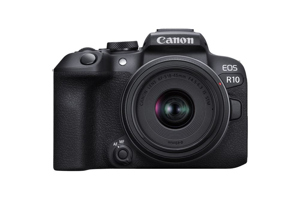 Appareil-photo-hybride-Canon-EOS-R10-RF-S-18-45mm-f-4-5-6-3-IS-STM Canon EOS R10 + RF-S 18-45mm f/4.5-6.3 IS STM Hybridkamera – Bild 1