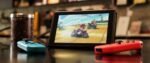 Nintendo Switch-Konsole mit zwei kabellosen Joy-Con-Controllern in Rot und Neonblau V3 – Bild 5