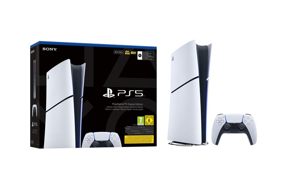 Console-Sony-PS5-Slim-Edition-Digital-Blanc Console Sony PS5 Slim Edition Digital Blanc – Bild 1