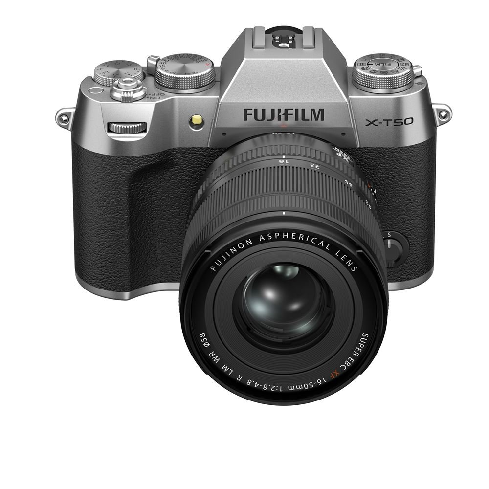 Kit-Appareil-photo-hybride-Fujifilm-X-T50-Argent-XF16-50mm Fujifilm X-T50 Silbernes spiegelloses Kamera-Kit + XF16-50mm – Bild 1