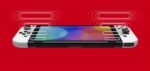 Nintendo Switch (OLED-Modell) mit Dockingstation und weißen Joy-Con-Controllern – Bild 6