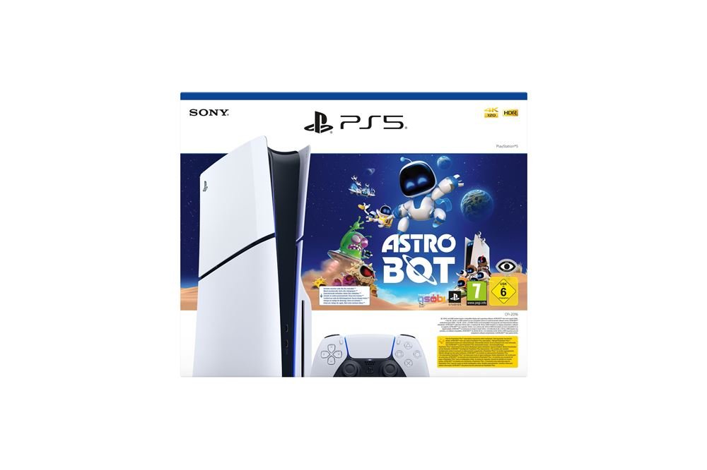 Pack-Console-Sony-edition-standard-PlayStation-5-modele-Slim-Astro-Bot Sony PlayStation®5 Slim Standard Edition Konsolen-Bundle + Astro Bot – Bild 1