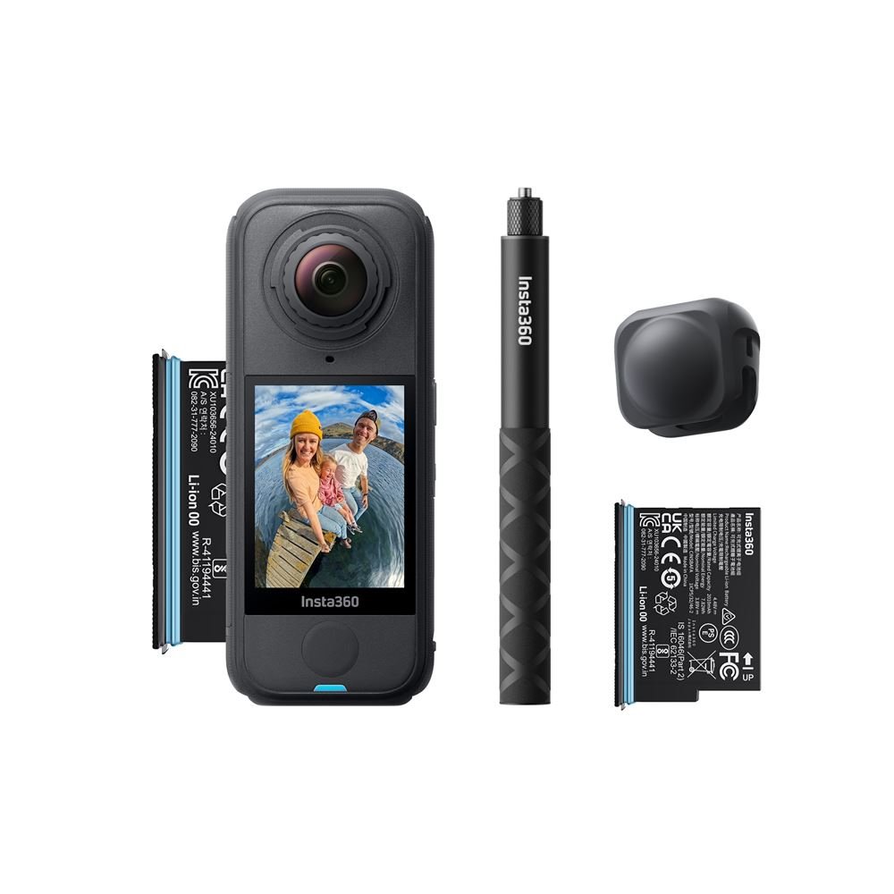 Starter-Bundle-Camera-360-Insta360-X4-Air-Noir-graphite Insta360 X4 Air 360 Kamera Starter-Bundle – Graphitschwarz – Bild 1