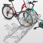 POV® Fahrradständer TOP, 2-seitige Radeinstellung, verschraubt, für 12 Fahrräder (6 je Seite)