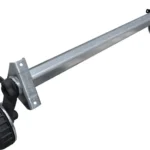 AL-KO EURO gebremste Anhängerachse 1800 kg 5x112 1500 mm 2000 mm Bremsachse für PKW Anhänger Autoanhänger Transportanhänger Autotransporter Lastanhäng
