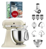 KitchenAid 4,8 L 5KSM175 Artisan Küchenmaschine Set 1 Gemüseschneider Crème